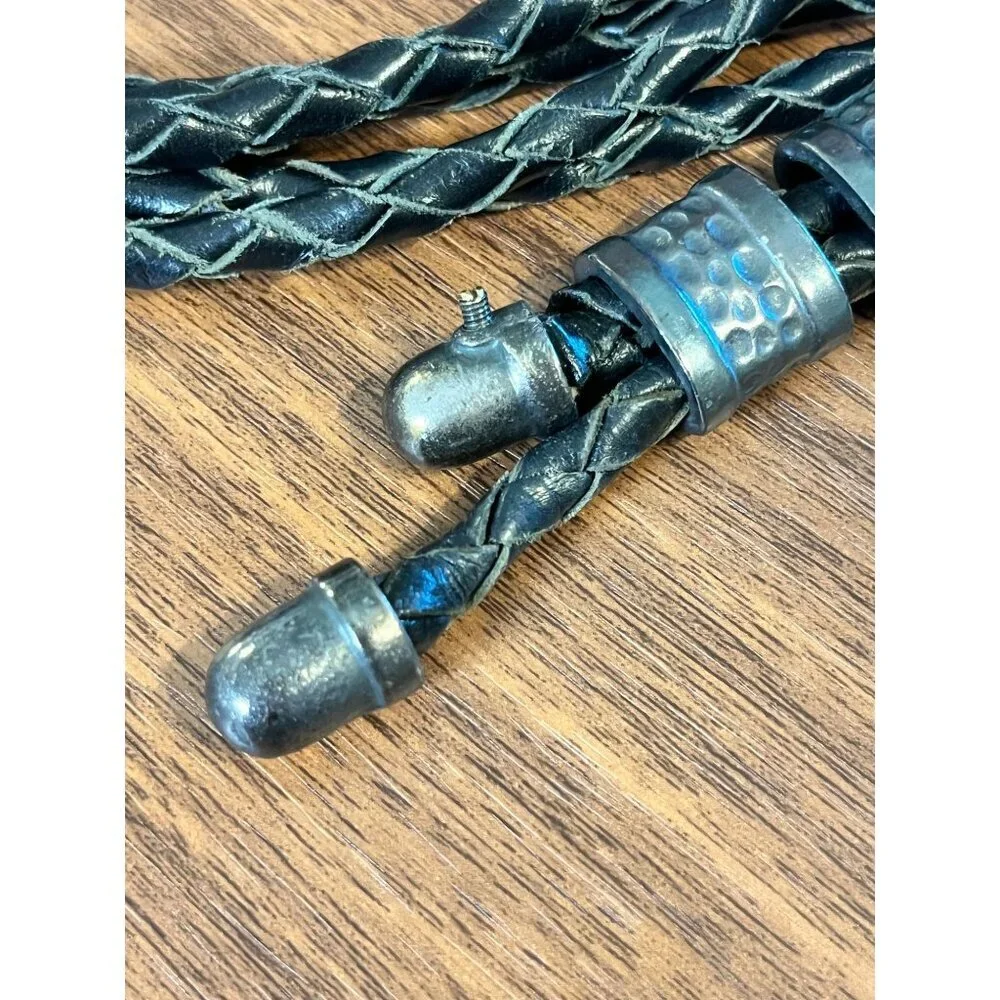 Western Hammered Metal Loop Belt 53